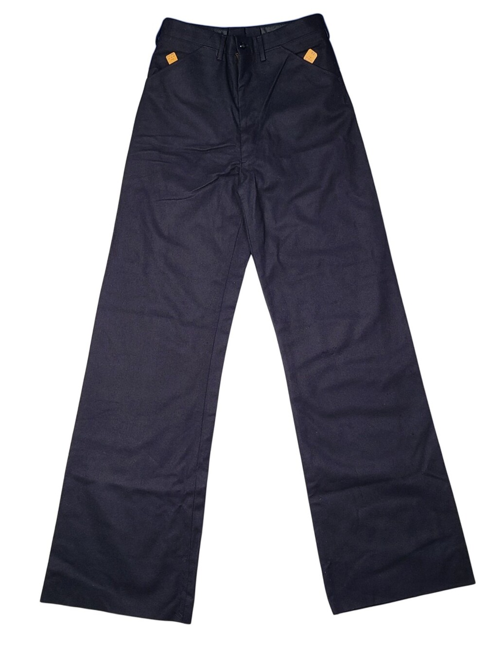Vtg 40s WWII Naval Clothing Factory Wool Wide Leg Officer Pants 29x36 Deadstock